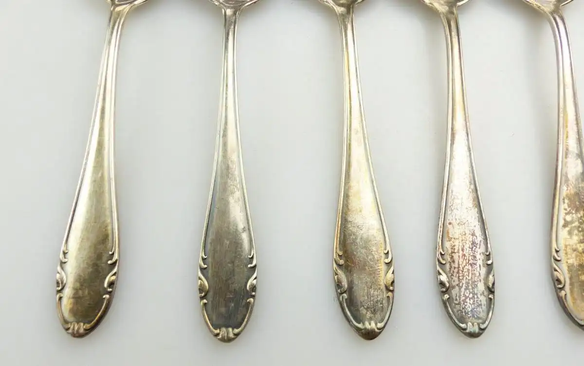 #e7682 48 teiliges versilbertes Besteck mit Koffer 90 in Silberauflage 9