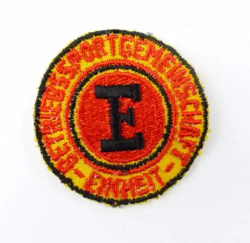 #e7593 1 original alter DDR Aufnäher Betriebssportgemeinschaft Einheit klein