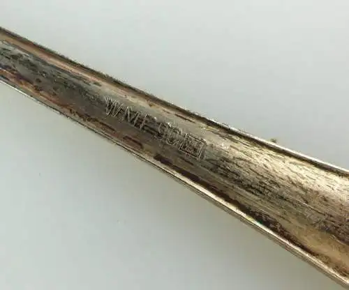 e7512 Alter Zuckerlöffel / Zuckerschaufel von WMF 90 versilbert