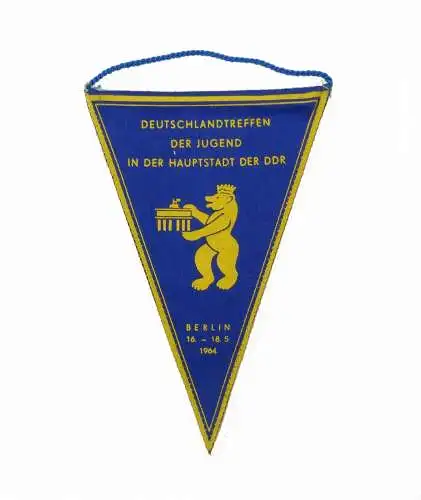 #e7129 Original Wimpel Deutschlandtreffen der Jugend Berlin 16.-18.5.1964