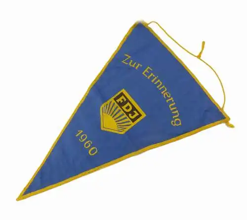 #e7127 Original alter Wimpel DDR zur Erinnerung Wanderpokal 1960 FDJ defekt