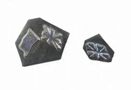 #e6908 2 Stempelplatten DSF Gesellschaft für Deutsch-Sowjetische Freundschaft