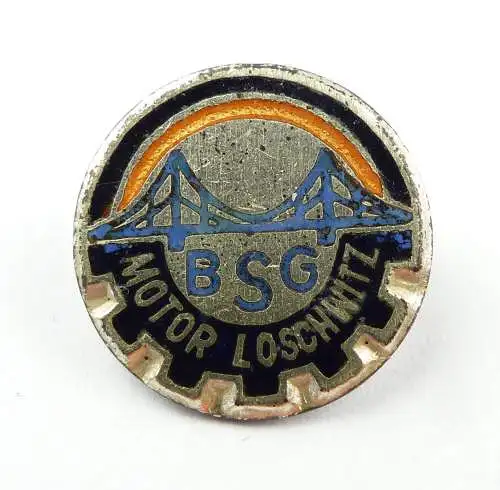 #e6829 BSG Motor Loschwitz Abzeichen der DDR silberfarben
