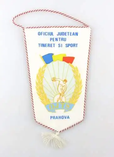 #e6431 Original alter Wimpel aus Rumänien Romania Prahova OJTS