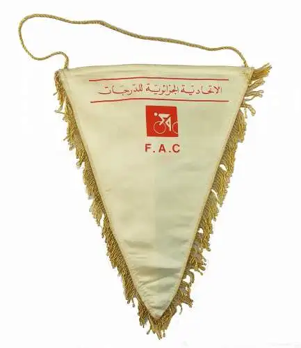 #e6359 Original alter Wimpel F.A.C. Radsport Algerien