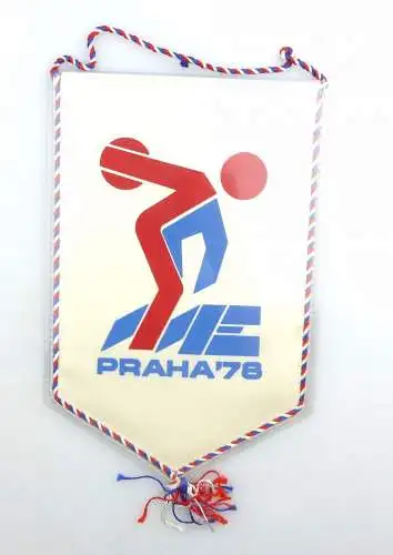 #e6237 Alter Wimpel Prag 1978 Kegeln