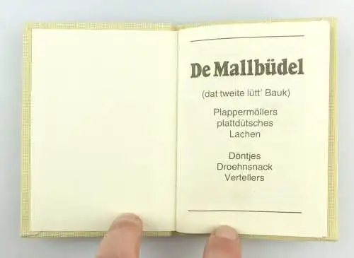 #e6167 Minibuch: De Mallbüdel - plattdeutsch - plattdütsches Lachen