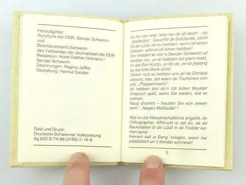 #e6167 Minibuch: De Mallbüdel - plattdeutsch - plattdütsches Lachen