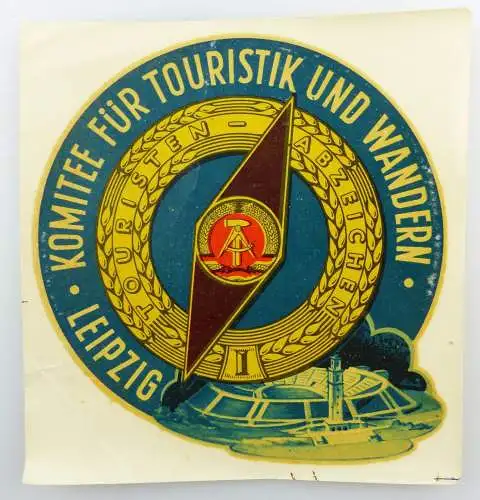 #e5948 Abziehbild 021690 Spezial-Lackschiebebild Komitee für Touristik 1960