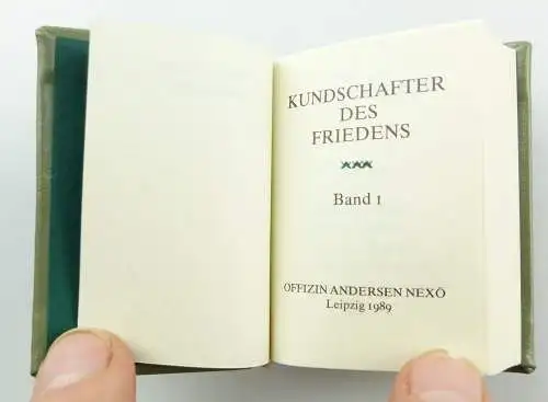 #e5873 Minibuch: Kundschafter des Friedens Band I Offizin Andersen Nexö Leipzig