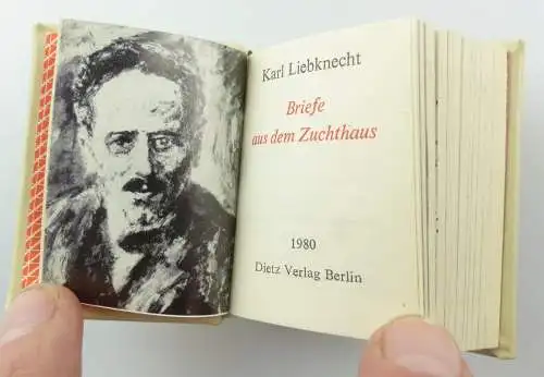 #e5866 Minibuch: Karl Liebknecht - Briefe aus dem Zuchthaus 3. Auflage 1980