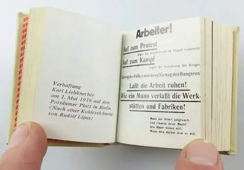 #e5866 Minibuch: Karl Liebknecht - Briefe aus dem Zuchthaus 3. Auflage 1980