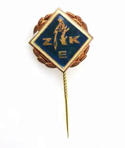 #e5646 DDR Ehrennadel in Bronze ZKE Ziervögel Exoten- und Kanarien- Zucht 