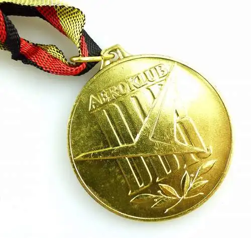 #e5601 Aeroklub der DDR goldfarben Internationaler Wettkampf Flugmodellsport 