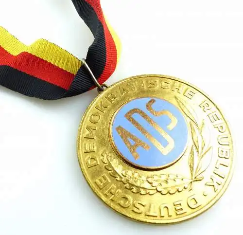 #e5533 DDR Medaille Deutsche Demokratische Republik ADS Leichtazhletik 1967 Gold