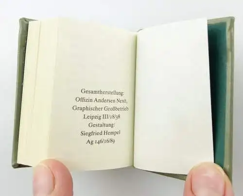 #e5436 Minibuch: Kundschafter des Friedens Band I Offizin Andersen Nexö Leipzig