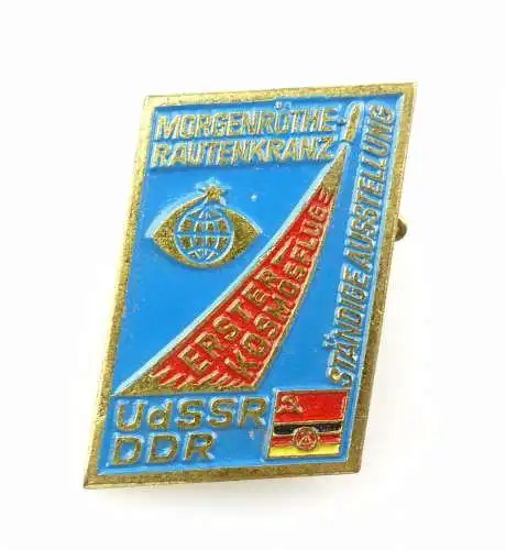 #e5292 Abzeichen: UdSSR - DDR Morgenröthe Rautenkranz erster Kosmosflug