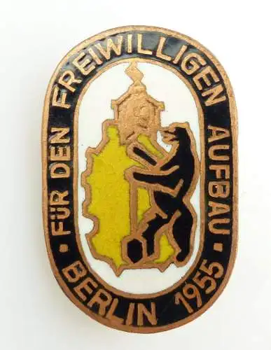 #e5284 Abzeichen für den freiwilligen Aufbau Berlin 1955 bronzefarben