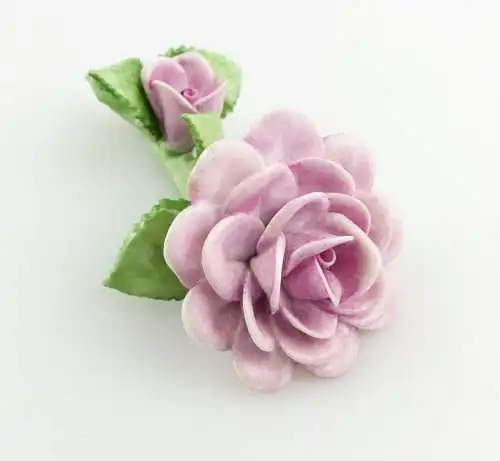 #e5102 PMP Porzellan Manufaktur Plaue Schierholz Blume Rose
