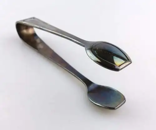 #e4980 Tolle alte Zuckerzange FPF in 100er Silberauflage