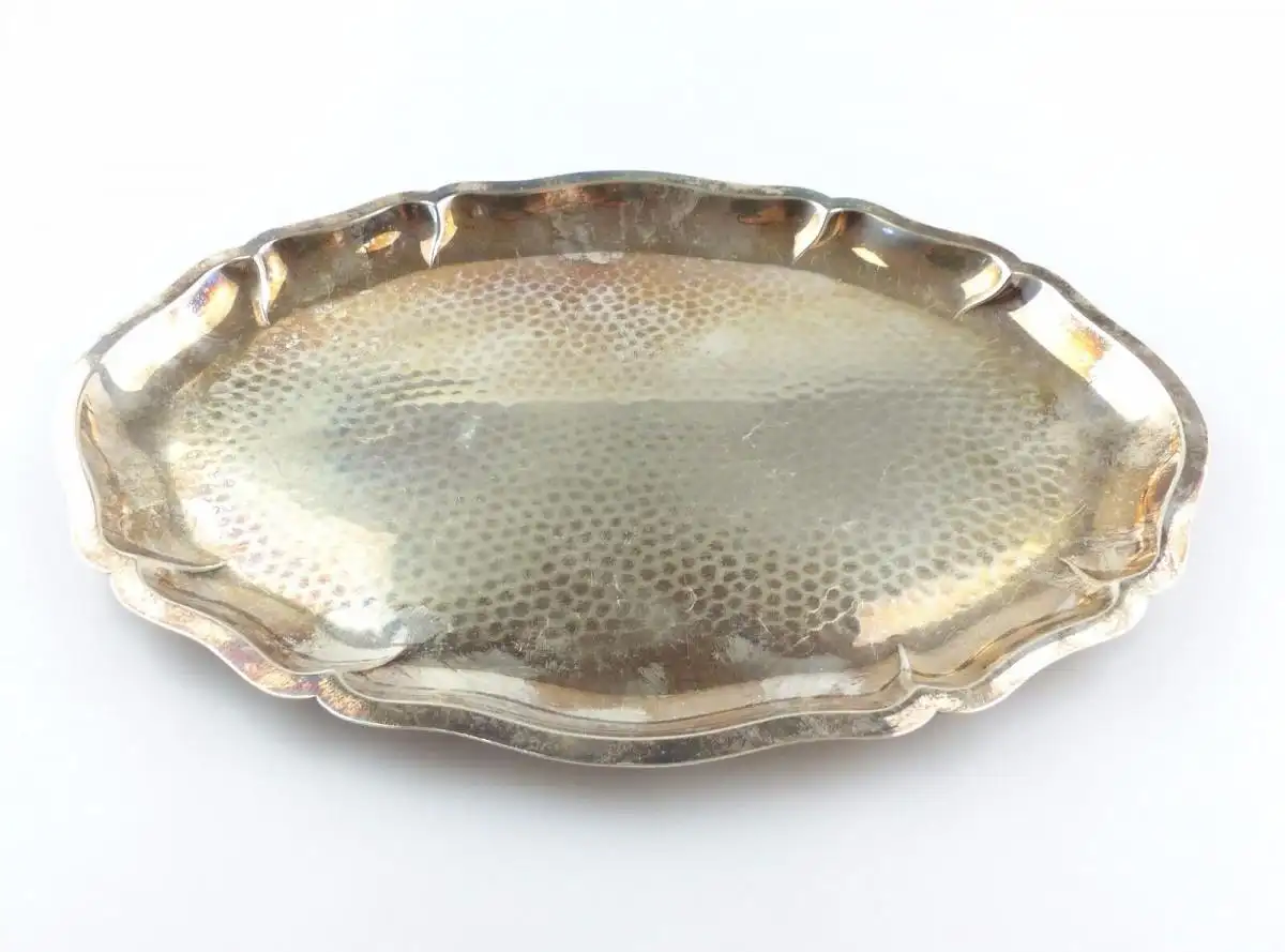 #e4922 Kleines Lutz & Weiss Tablett aus 835er Silber  0