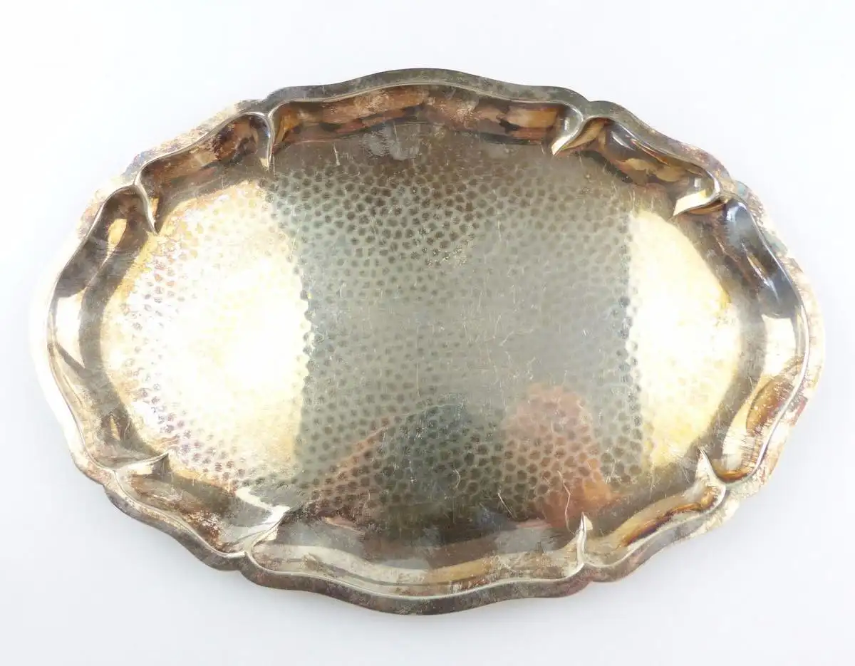 #e4922 Kleines Lutz & Weiss Tablett aus 835er Silber  1