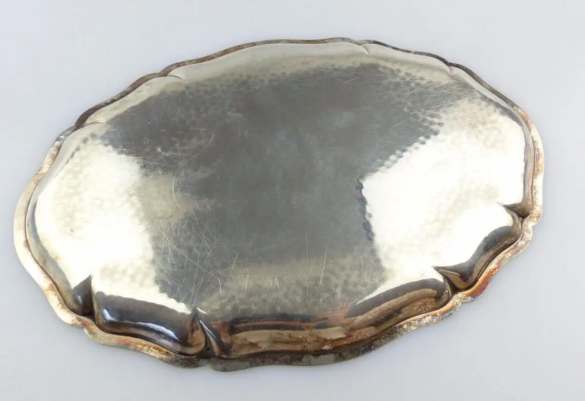 #e4922 Kleines Lutz & Weiss Tablett aus 835er Silber  3