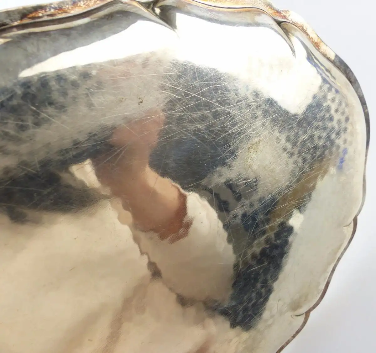 #e4922 Kleines Lutz & Weiss Tablett aus 835er Silber  6