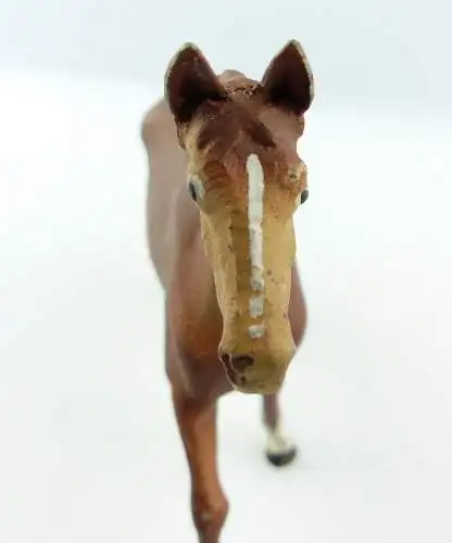 #e4725 Altes Lineol Tier / Massefigur: Pferd