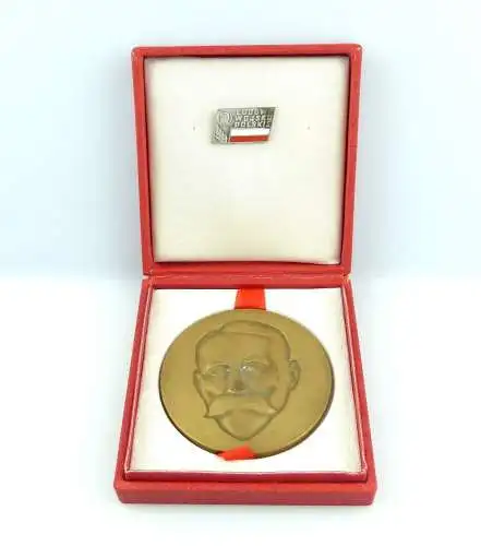 #e4391 Bronze Medaille & Anstecknadel Ludowe Wojsko Polskie - Julian Malchewski