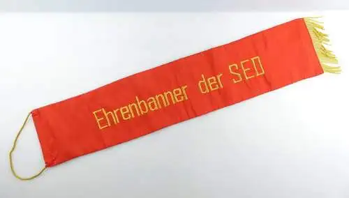 #e4072 Schöne alte Fahnenschleife Ehrenbanner der SED DDR 