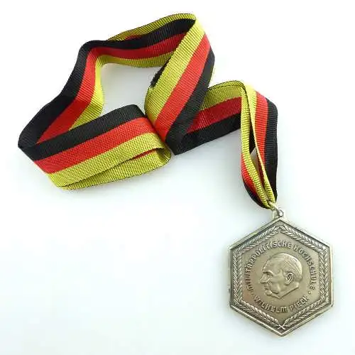 #e4061 DDR Medaille ASV Militärpolitische Hochschule Wilhelm Pieck