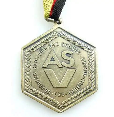 #e4061 DDR Medaille ASV Militärpolitische Hochschule Wilhelm Pieck