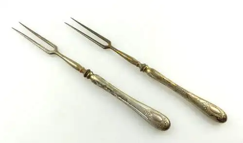 #e3718 2 alte Vorlegegabeln aus der Gründerzeit 