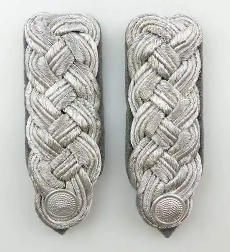 #e3676 1 Paar DDR Schulterstücke Blank NVA Luftverteidigung Major-Oberst