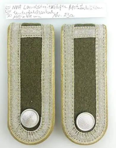 #e3615 Paar DDR NVA Schulterstücke Landstreitkräfte mot. Schützen Unterfeldwebel
