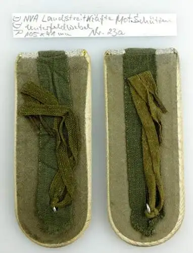 #e3615 Paar DDR NVA Schulterstücke Landstreitkräfte mot. Schützen Unterfeldwebel