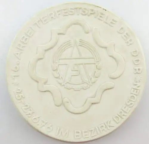 #e3474 Meissen Medaille 16. Arbeiterfestspiele der DDR 1976 Bezirk Dresden