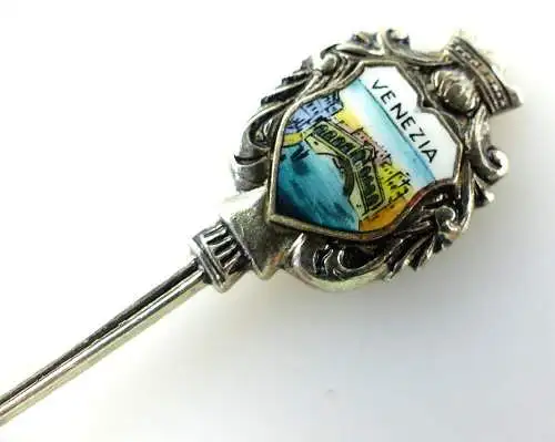 #e3298 Versilberter Andenkenlöffel / Sammlerlöffel Venezia 