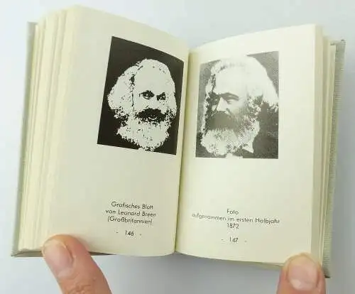 #e3180 Minibuch: Karl Marx Porträts, Illustrationen, Plastiken 1983