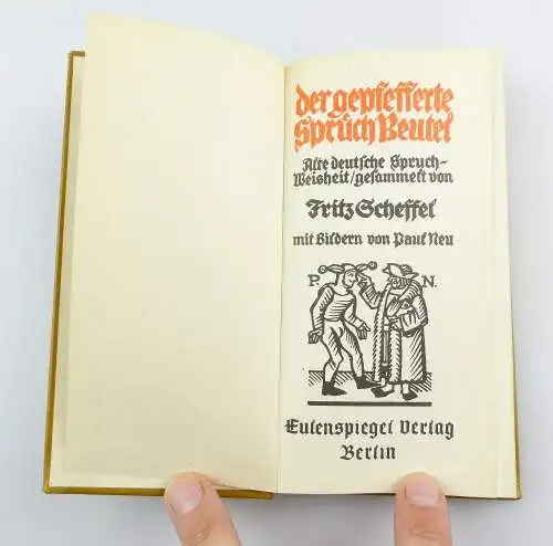 #e2933 Minibuch: Der gepfefferte Sprüchbeutel Fritz Scheiffel