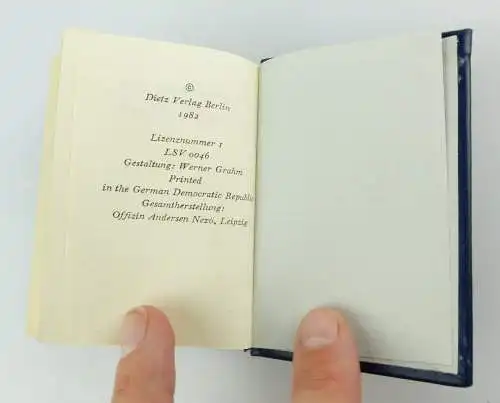 #e2930 Minibuch: Marx Engels Worte Dietz Verlag Berlin 1982