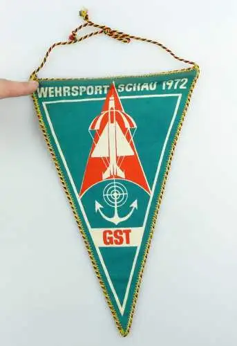 #e2898 DDR Wimpel: GST Wehrsport Schau 1972 