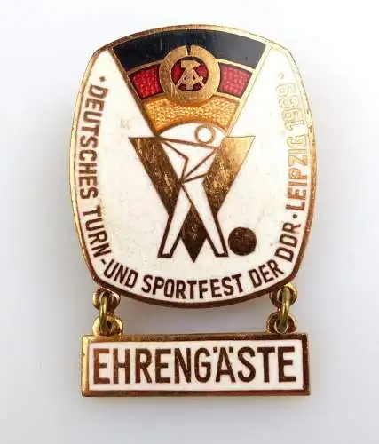 #e2817 Ehrengäste Abzeichen Deutsches Turn- und Sportfest der DDR Leipzig 1969