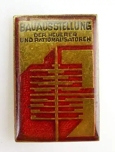 #e2787 Abzeichen DDR Bauaustellung der Neuerer und Rationalisatoren 