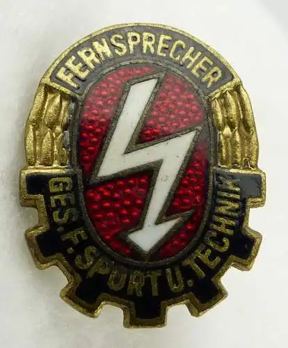 GST654a vgl. Band VII Nr. 654a in Gold Fernsprech Leistungsabzeichen 1958-1964