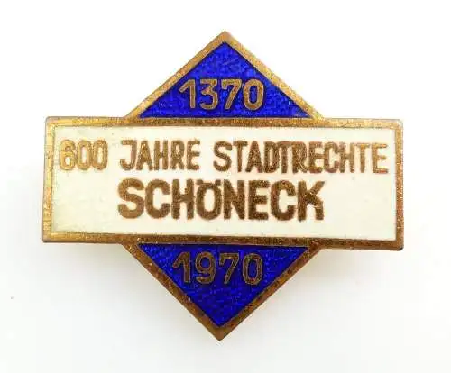 #e2619 Abzeichen 600 Jahre Stadtrechte Schöneck DDR 1370-1970