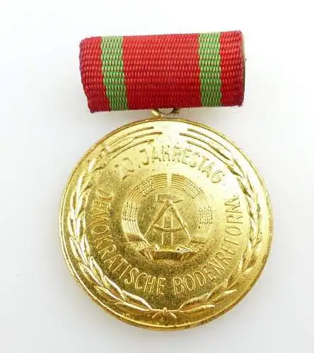 #e2581 Medaille 20. Jahrestag der Demokratischen Bodenreform DDR