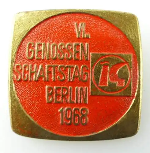 #e2048 VI. Genossenschaftstag Berlin 1968  DDR Abzeichen