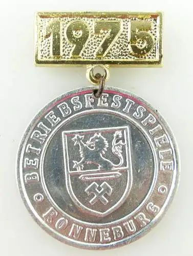 #e1954 Betriebsfestspiele Medaille 1975 Ronneburg 